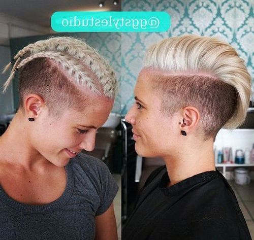 70 Most Gorgeous Mohawk Hairstyles Of Nowadays | Mohawk Hairstyles, Braids  With Shaved Sides, Thick Hair Styles For Braided Mohawk Hairstyles For Short Hair (View 12 of 20)