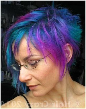 All Hair Timelines – Haircrazy | Multi Colored Hair, Bright Hair  Colors, Coloured Hair Within Edgy Lavender Short Hairstyles With Aqua Tones (View 13 of 20)