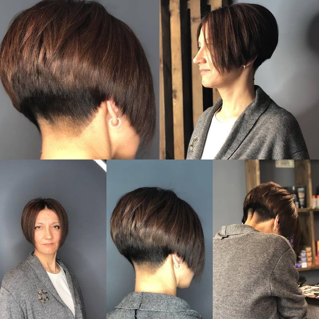 Ar Of Be #bob #bobhaircut #bobhairstyle #aline #alinebob #undercut  #undercutbob #short… | Short Bob Hairstyles, Short Stacked Bob Hairstyles,  Choppy Bob Hairstyles With A Line Bob Hairstyles With An Undercut (View 3 of 20)