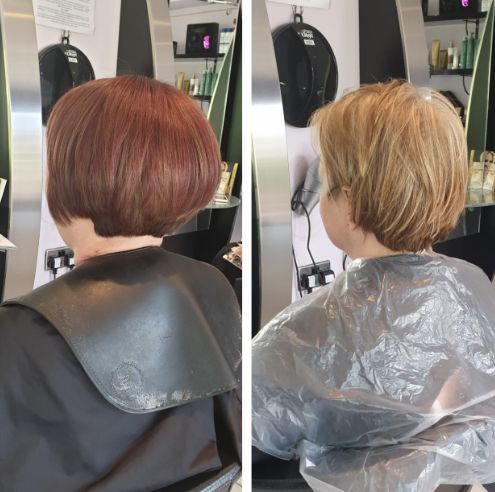 Before And After Colour And Style Photos – Oasis Hair Nantwich With Regard To Rooty Blonde Bob Hairstyles (View 20 of 20)
