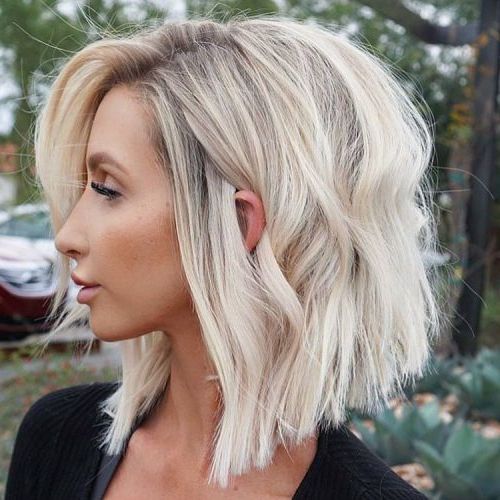 Best And Newest Blunt Beige Blonde Lob Haircuts With Regard To 65 Hottest Lob Haircuts Aka The Long Bob (Gallery 20 of 20)