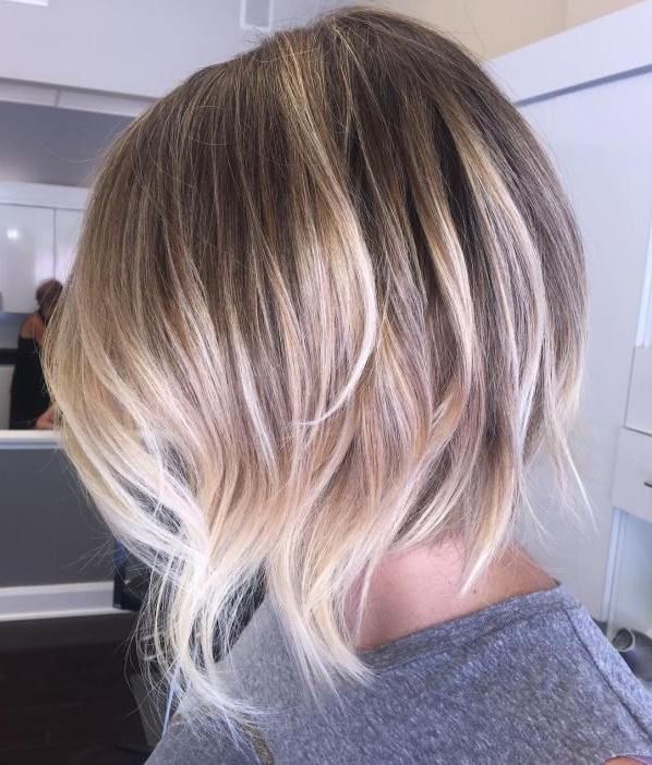 Blonde Balayage Bob With Choppy Layers | Bob Hairstyles For Fine Hair, Hair  Styles, Short Hair Balayage Regarding Blonde Balayage Shaggy Bob Hairstyles (View 16 of 20)