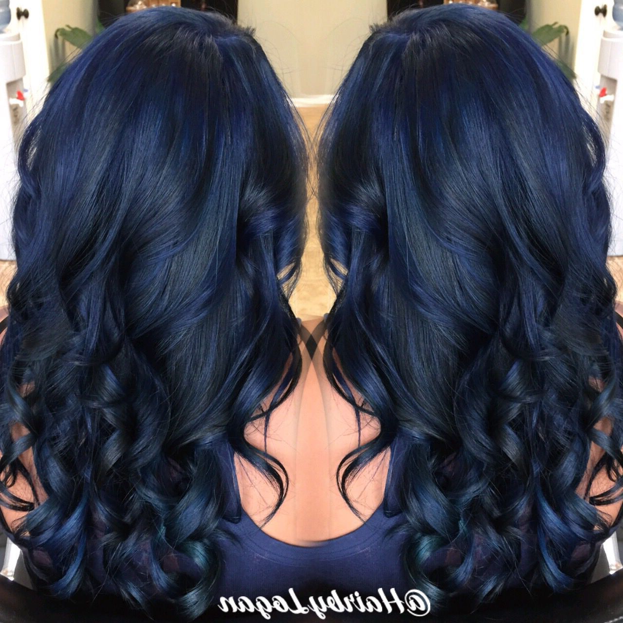Blueberry Beauty | Vivid Hair Color, Dark Blue Hair, Hair Styles For Short Hair Hairstyles With Blueberry Balayage (View 6 of 20)