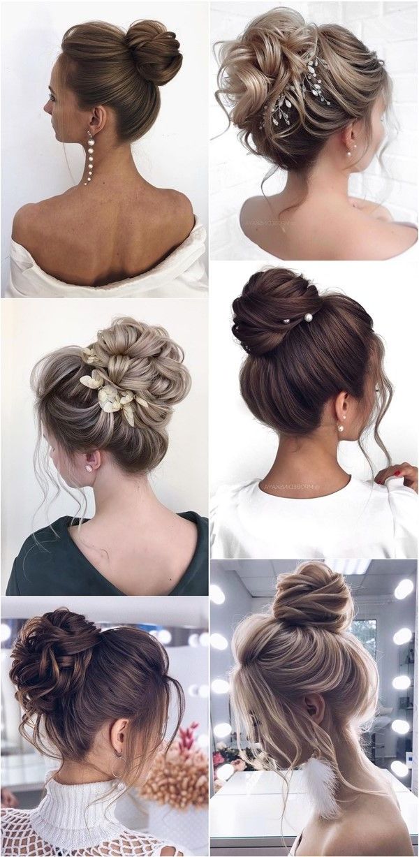 Bride Hairstyles,  Medium Hair Styles, Wedding Hair And Makeup Intended For Most Recent High Bun Hairstyles (View 3 of 20)