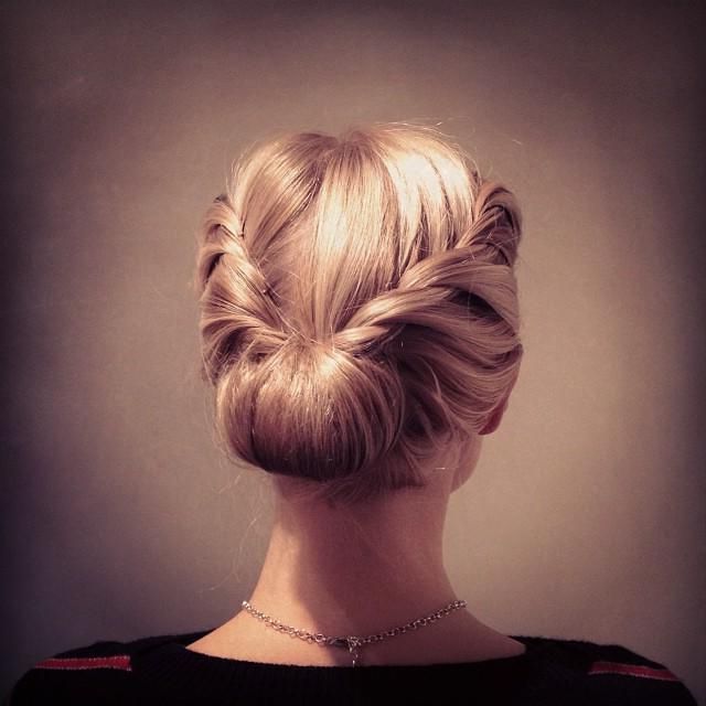 Current Medium Hair Updos Hairstyles Throughout 55 Magical Updos Dedicated To Medium Length Hair (View 10 of 20)