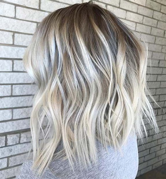 Favorite Icy Blonde Beach Waves Haircuts For Pin On Cute Hair Ideas (View 11 of 20)