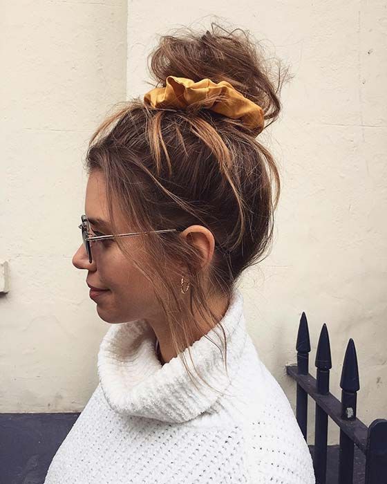 Favorite Messy Pretty Bun Hairstyles Regarding 21 Cute And Easy Messy Bun Hairstyles – Page 2 Of 2 – Stayglam (Gallery 13 of 20)