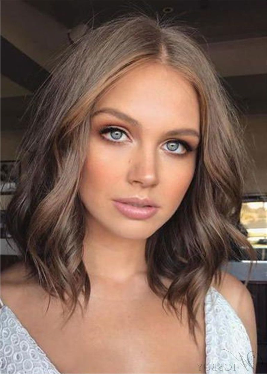 Fresh Hair,  Brown Hair Inspiration, Spring Hair Color Inside Best And Newest Middle Parted Messy Lob Haircuts (View 7 of 20)