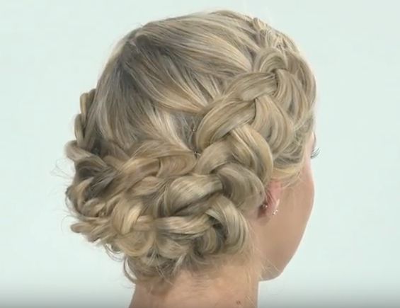 How To: Dutch Braid Updo – Behindthechair Intended For Dutch Braids Updo Hairstyles (View 6 of 20)