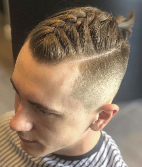 Men's Hair, Haircuts, Fade Haircuts, Short, Medium, Long, Buzzed, Side  Part, Long Top, Short … | Mens Braids Hairstyles, Cool Braid Hairstyles,  Long Hair Styles Men With Regard To Braided Top Hairstyles With Short Sides (View 1 of 20)