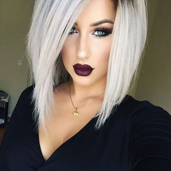 Most Current Icy Blonde Inverted Bob Haircuts Within 20 Beautiful And Trendy Icy Blonde Hair Ideas – Styleoholic (View 12 of 20)