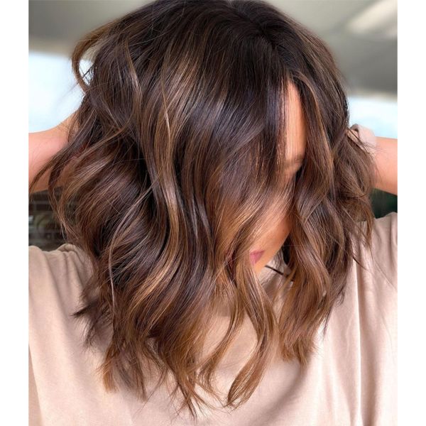 Most Current Layered Haircuts With Warm Balayage Pertaining To Warm Balayage Formulas For Brunettes – Behindthechair (View 6 of 20)