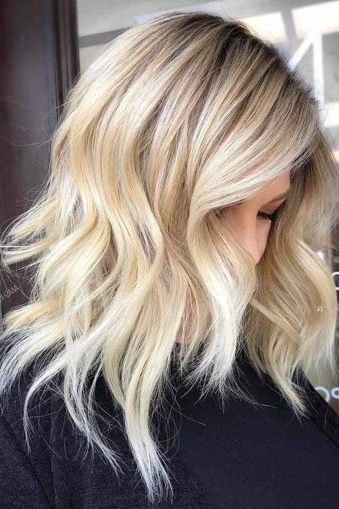 Most Popular Shaggy Blonde Lob Haircuts For 137 Medium Length Hairstyles – Love Hairstyles (View 18 of 20)