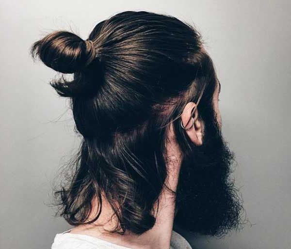 Most Recent Medium Length Wavy Hairstyles With Top Knot Within 27 Awesome Top Knot Hairstyles In 2021 – You Should Try It (View 11 of 20)