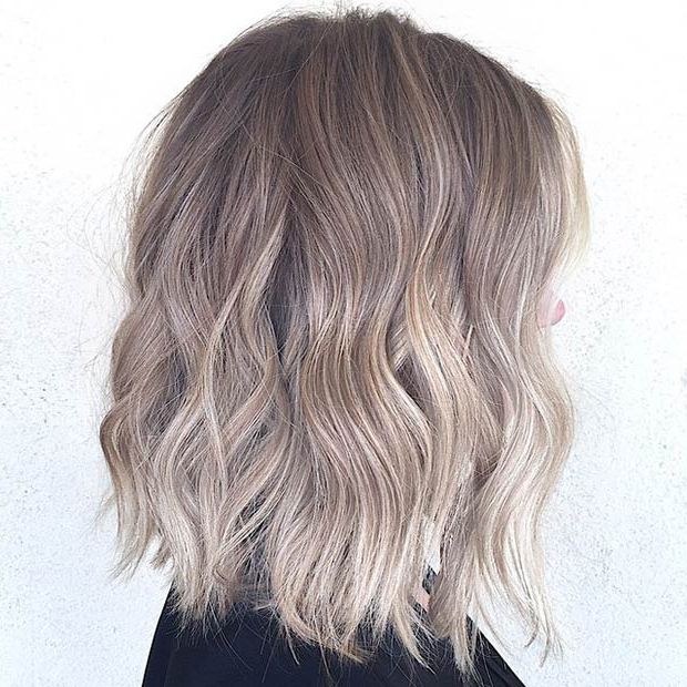 Most Up To Date Lob Haircuts With Ash Blonde Highlights In 47 Hot Long Bob Haircuts And Hair Color Ideas – Page 4 Of 5 – Stayglam (View 13 of 20)