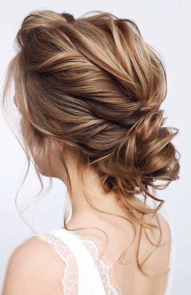 Newest Wavy Low Updos Hairstyles With Regard To 59 Stunning Messy Updo Hairstyles For Special Occasion (View 14 of 20)