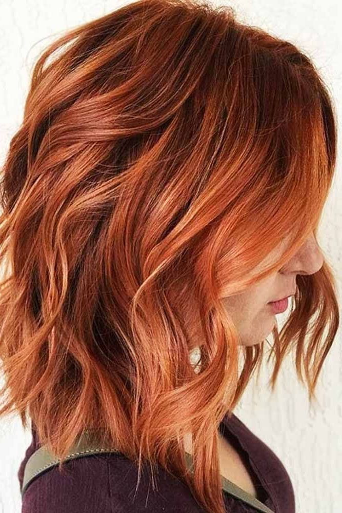 Pin On Hair Color Inside 2017 Copper Medium Length Hairstyles (View 2 of 20)