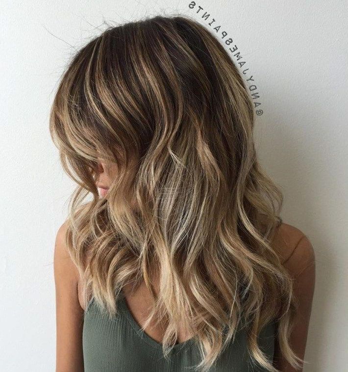 Pin On Hair Cuts Intended For Popular Beach Waves Haircuts With Lowlights (View 8 of 20)