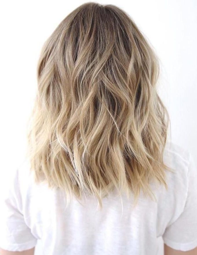 Pin On Hair Ideas Inside Most Recent Waves Haircuts With Blonde Ombre (View 1 of 20)