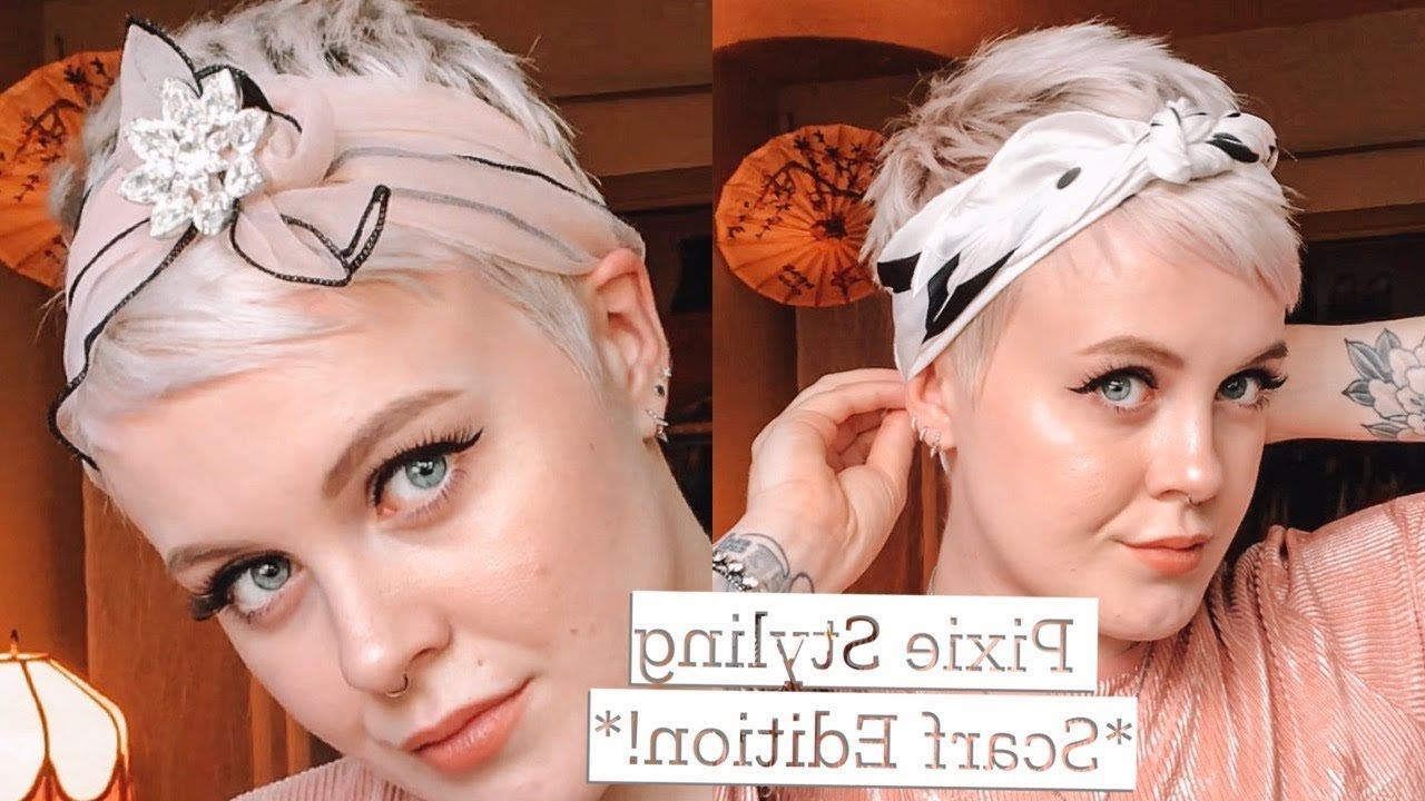 Pin On Hair Inside Wavy Pixie Hairstyles With Scarf (View 5 of 20)