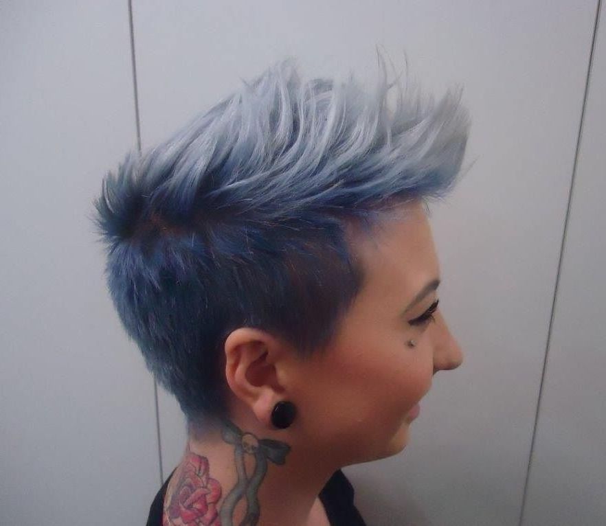Pin On Hurrs With Regard To Blue Punky Pixie Hairstyles With Undercut (View 13 of 20)