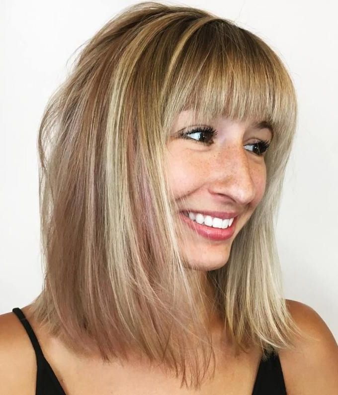 Pin On Not Want Intended For One Length Bob Hairstyles With Long Bangs (View 7 of 20)