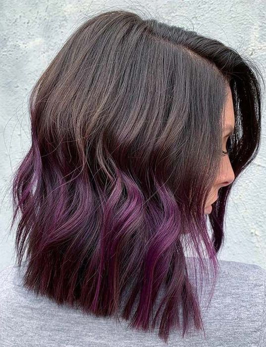 Pin On Stayglam Hairstyles With Newest Brunette To Mauve Ombre Hairstyles For Long Wavy Bob (View 10 of 20)