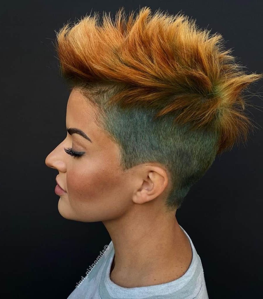 Pixie Cuts With Shaved Sides: 25 Styling Ideas For 2022 Regarding Side Parted Pixie Hairstyles With An Undercut (View 7 of 20)