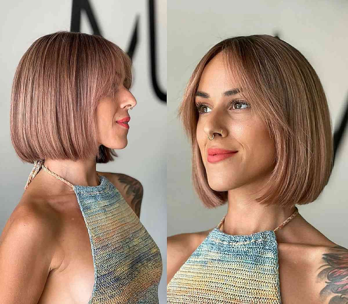 Popular Rose Gold Blunt Lob Haircuts With 42 Best Short Blunt Bob Haircuts Ideas For Women Of All Ages (View 9 of 20)