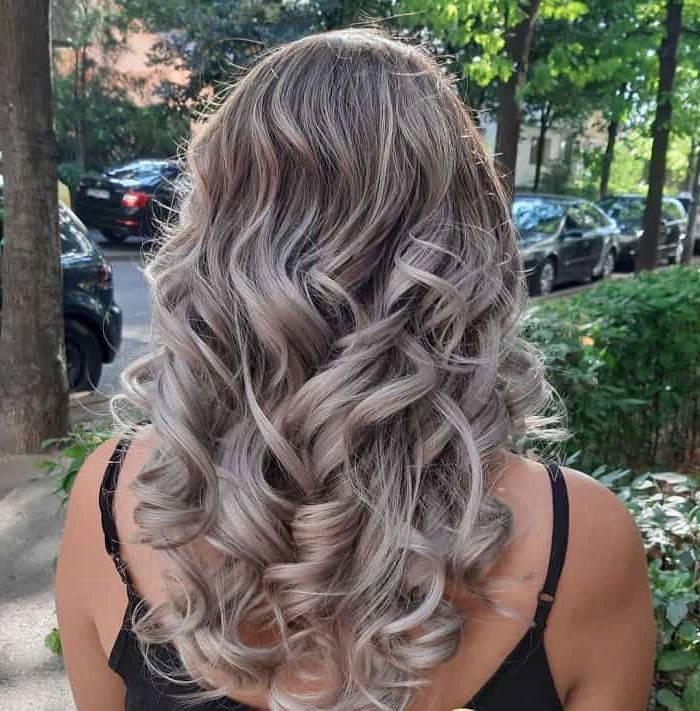 Popular Silver Loose Curls Haircuts Intended For Grey Curly Hair – 15 Beautiful Styles To Rock On (View 10 of 20)