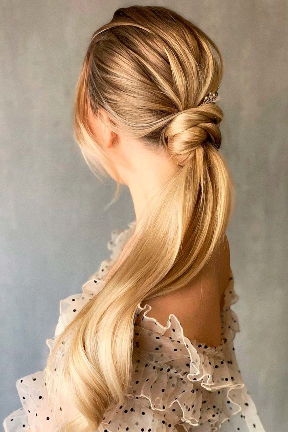 Preferred Low Pony Hairstyles With Bangs Inside 35 Unique Low Ponytail Ideas For Simple But Attractive Looks (View 10 of 20)