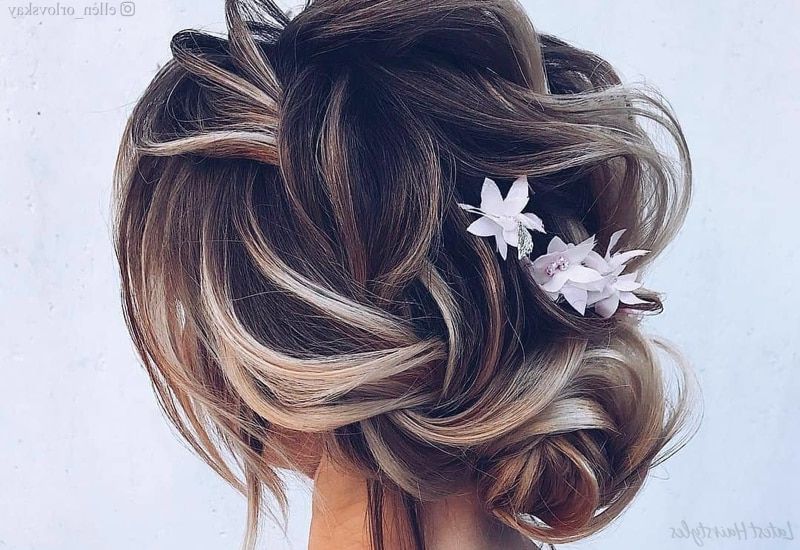Preferred Messy Pretty Bun Hairstyles Inside 20 Sexiest Messy Updos You'll See In  (View 19 of 20)