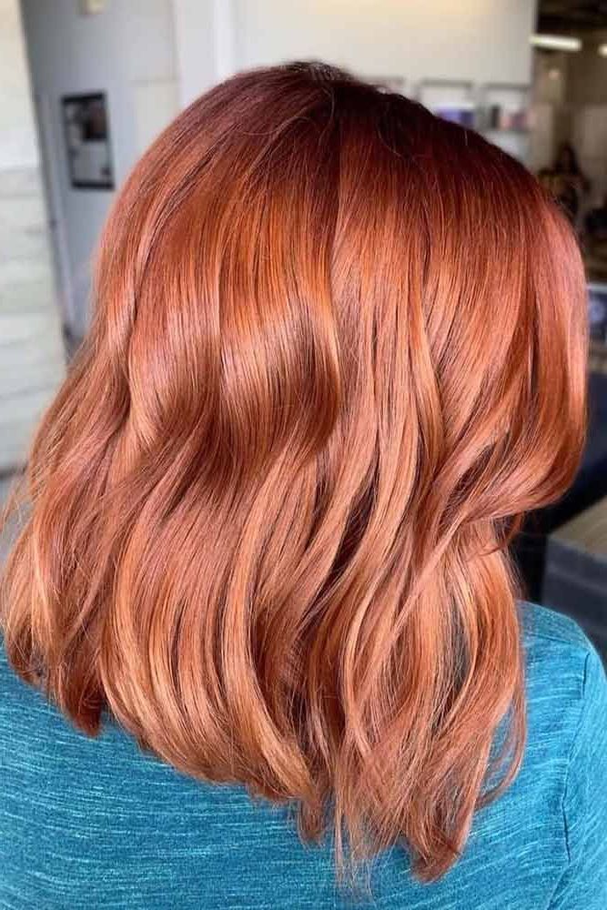 Recent Copper Medium Length Hairstyles With Regard To Pin On Self Care (View 1 of 20)