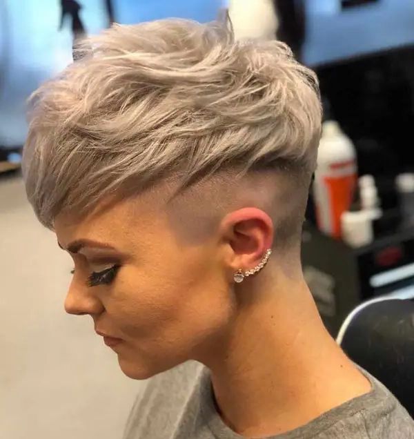 Shaved Hairstyles: One Side/both Side, Half, Semi And Under Within Short Women Hairstyles With Shaved Sides (View 1 of 20)