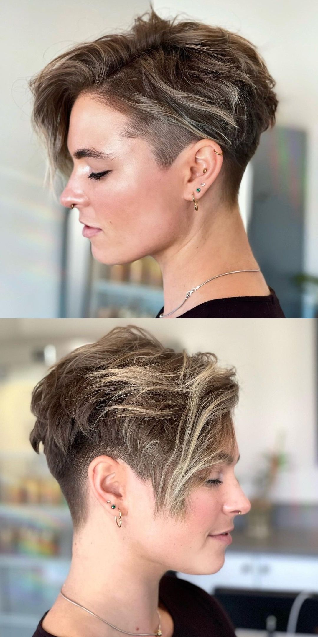 The 39 Coolest Undercut Pixie Cuts Found For 2022 With Side Parted Pixie Hairstyles With An Undercut (View 10 of 20)