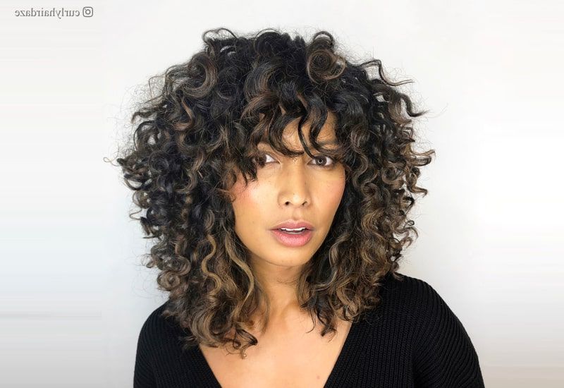 Top 27 Layered Curly Hair Ideas For 2022 In Latest Layered Curly Medium Length Hairstyles (View 1 of 20)