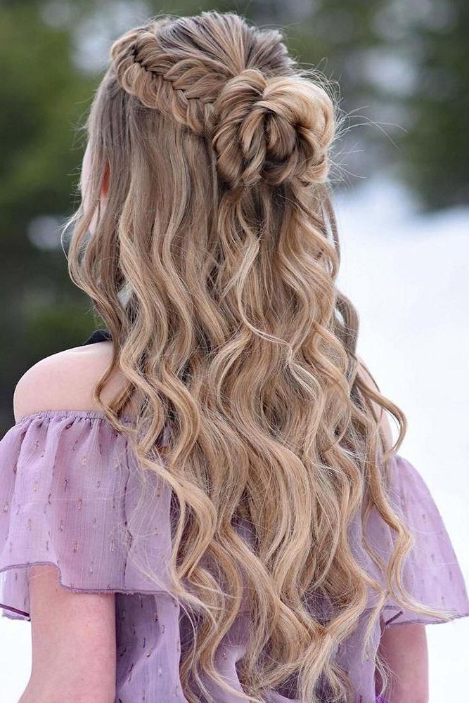 Trendy Braided Half Up Hairstyles For A Cute Look With Regard To Half Up Half Down Wedding Hairstyles 2022/23 Guide: 70+ Looks (Gallery 20 of 20)