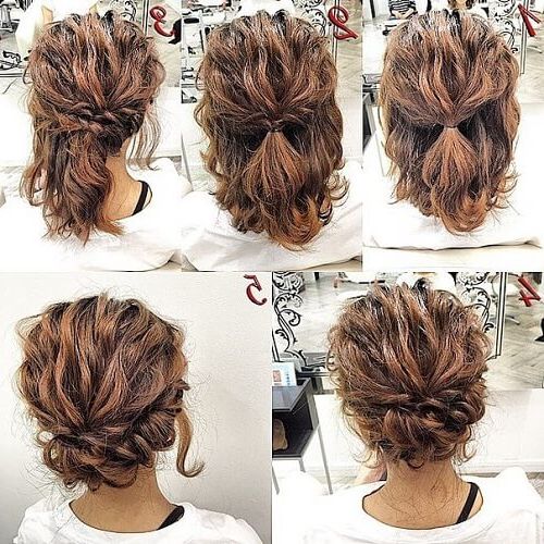Trendy Medium Hair Updos Hairstyles Throughout 75 Quick And Easy Updos For Medium Hair To Try In 2022 (Gallery 19 of 20)