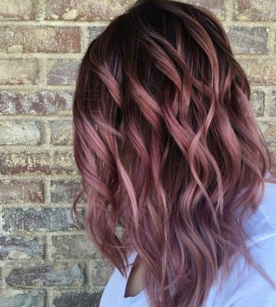 Trendy Raspberry Gold Sombre Haircuts Throughout 21 Rose Gold Hairstyles You'll Want To Try – Society (View 1 of 20)