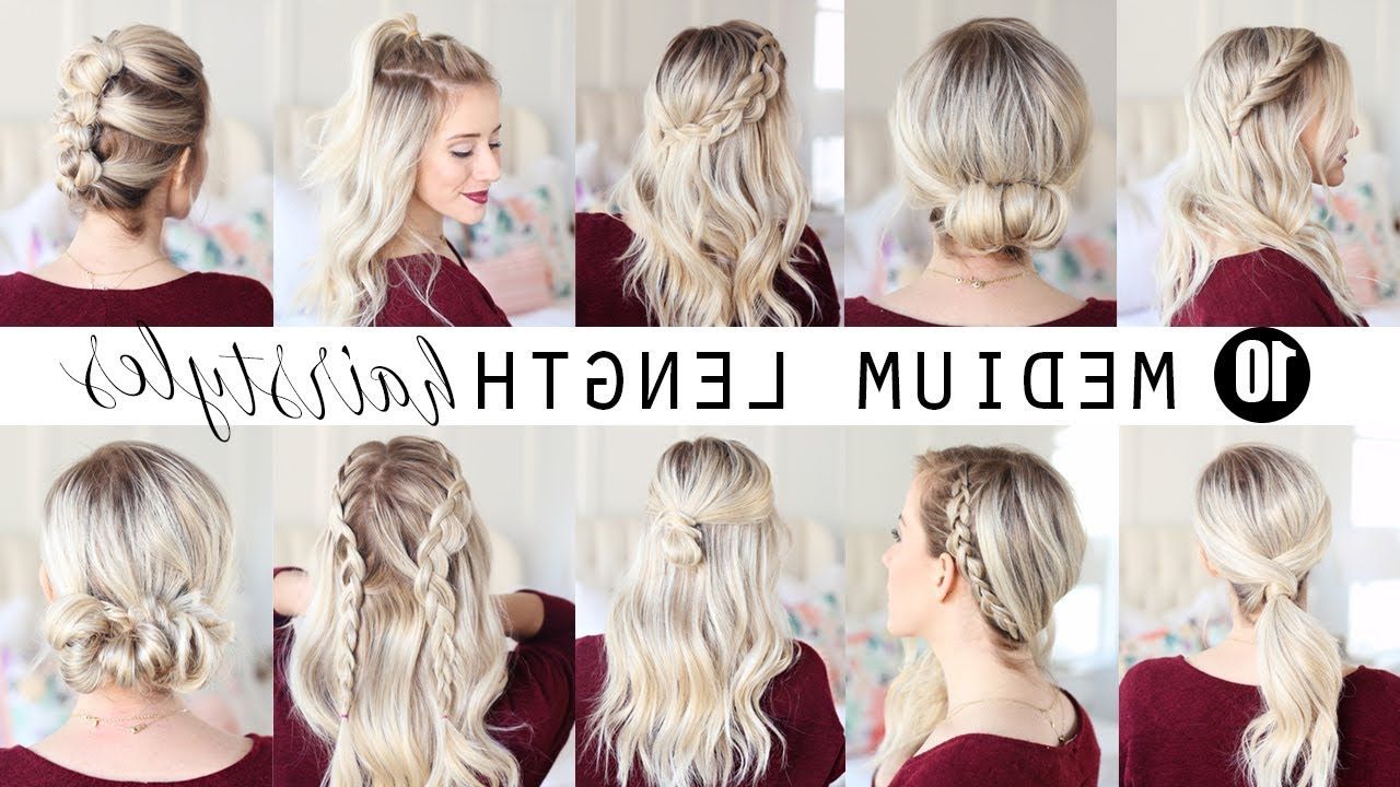 Twist Me Pretty – Youtube Pertaining To Most Current Medium Length Hairstyles (View 4 of 20)