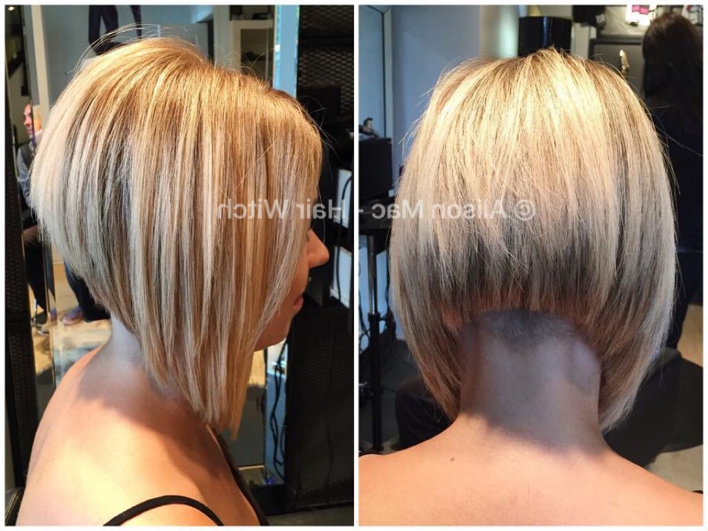 Undercut A Line Bob | Angled Bob Haircuts, Angled Bob Hairstyles, Bobs  Haircuts Within A Line Bob Hairstyles With An Undercut (View 1 of 20)