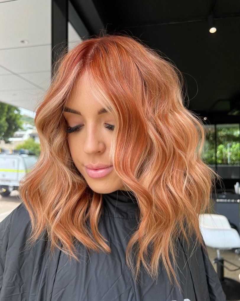 Well Known Copper Medium Length Hairstyles Within 30+ Copper Hair Color Ideas: Highlights, Ombre And Trends (View 18 of 20)