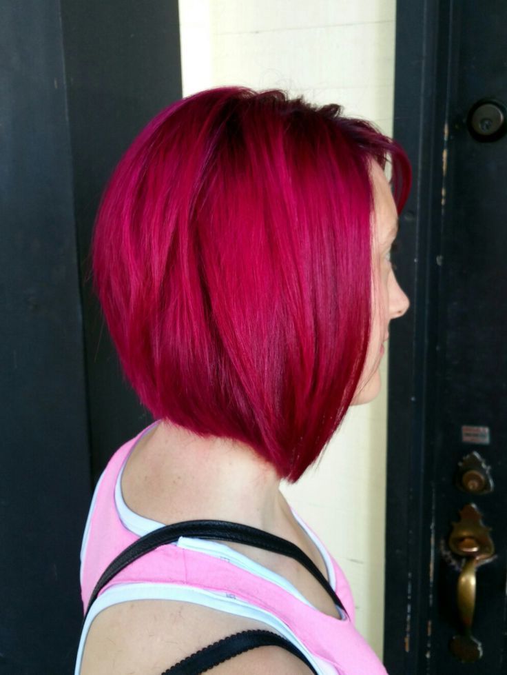 Well Liked Inverted Magenta Lob Haircuts For Pin On Candy Marie Cosmo (View 6 of 20)