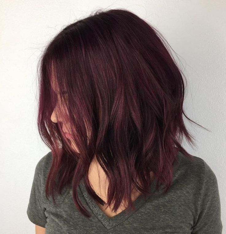 Widely Used Brunette To Mauve Ombre Hairstyles For Long Wavy Bob Within 60 Inspiring Long Bob Hairstyles And Haircuts (View 2 of 20)