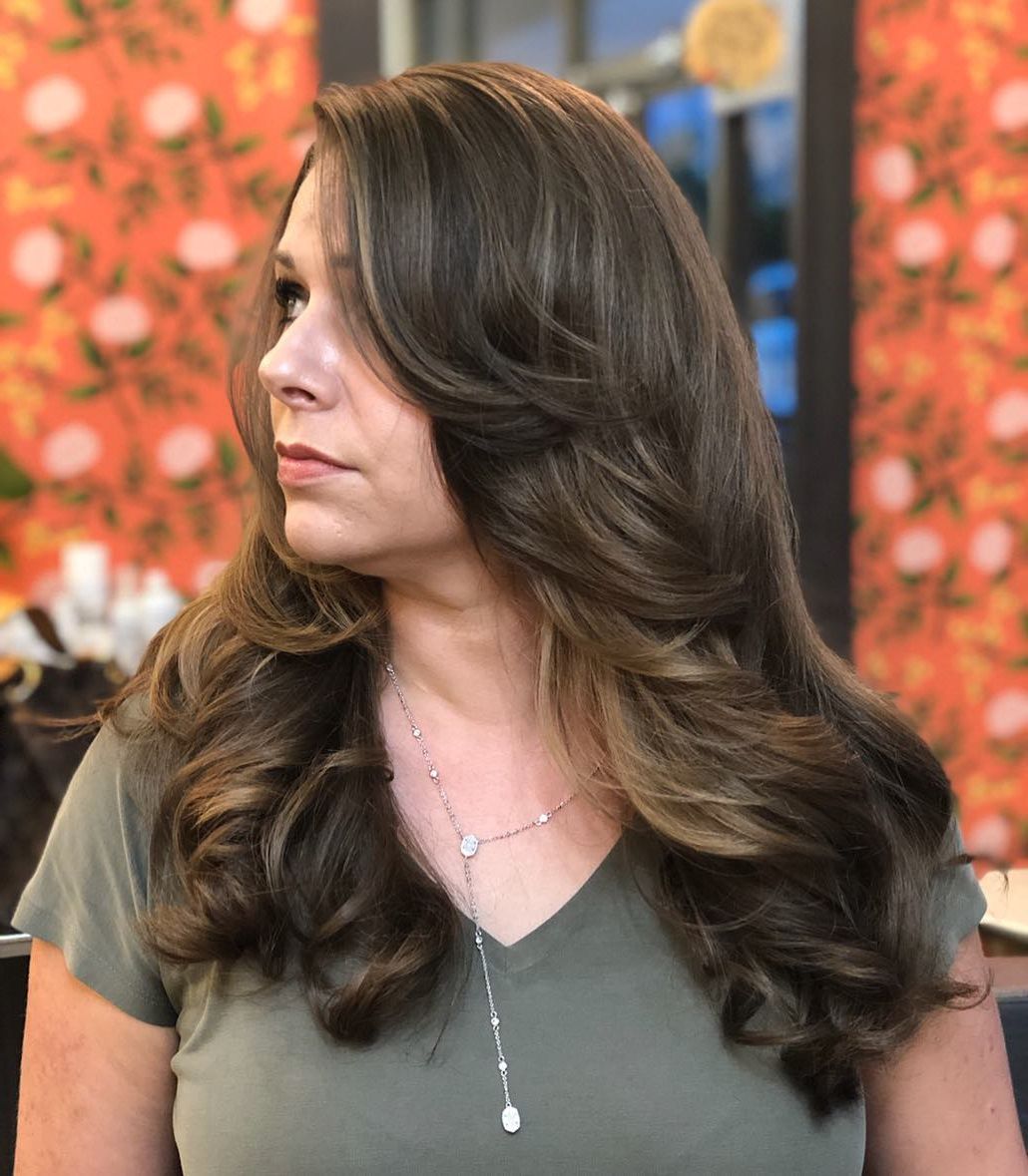 Widely Used Lob Haircuts With Swoopy Face Framing Layers Regarding 35 Instagram Popular Ways To Pull Off Long Hair With Bangs In  (View 19 of 20)
