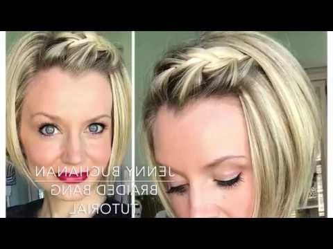 Youtube | Short Hair Tutorial, Braids For Short Hair, Thick Hair Styles Throughout Pixie Bob Hairstyles With Braided Bang (View 10 of 20)