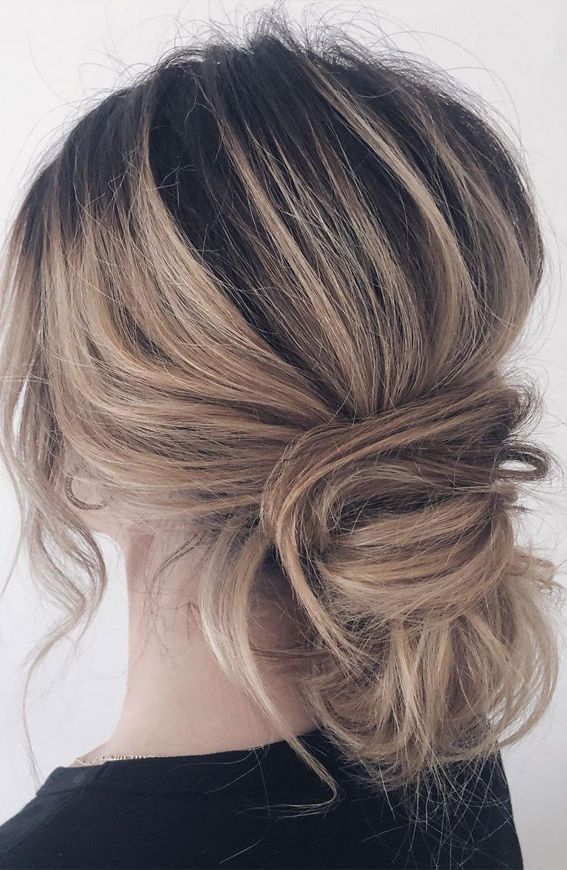 2018 Fancy Loose Low Updo In 54 Cute Updo Hairstyles That Are Trendy For 2021 : Messy Low Bun (Gallery 13 of 15)