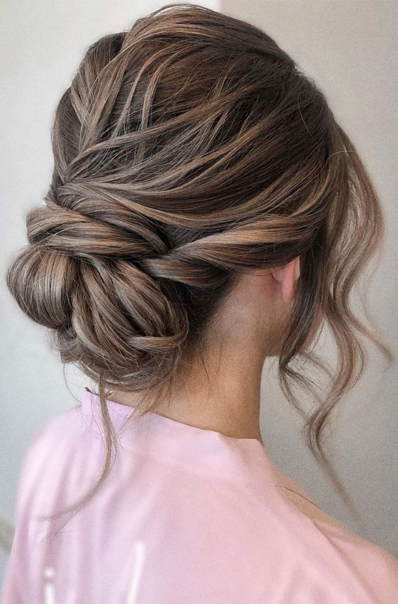 2019 Fancy Loose Low Updo In 32 Classy, Pretty & Modern Messy Hair Looks : Soft Loose Effortless Updo  Style (View 10 of 15)