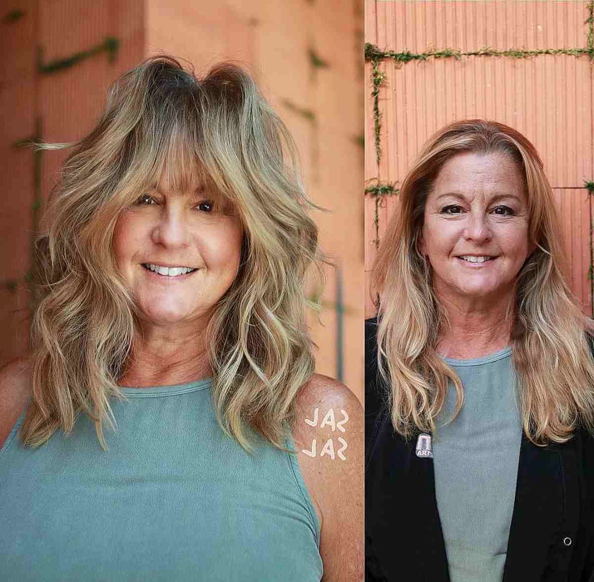 21 Modern Medium Shaggy Hairstyles Women Over 60 Can Pull Off Within Well Known Shoulder Length Shag For Thick Hair (View 17 of 20)