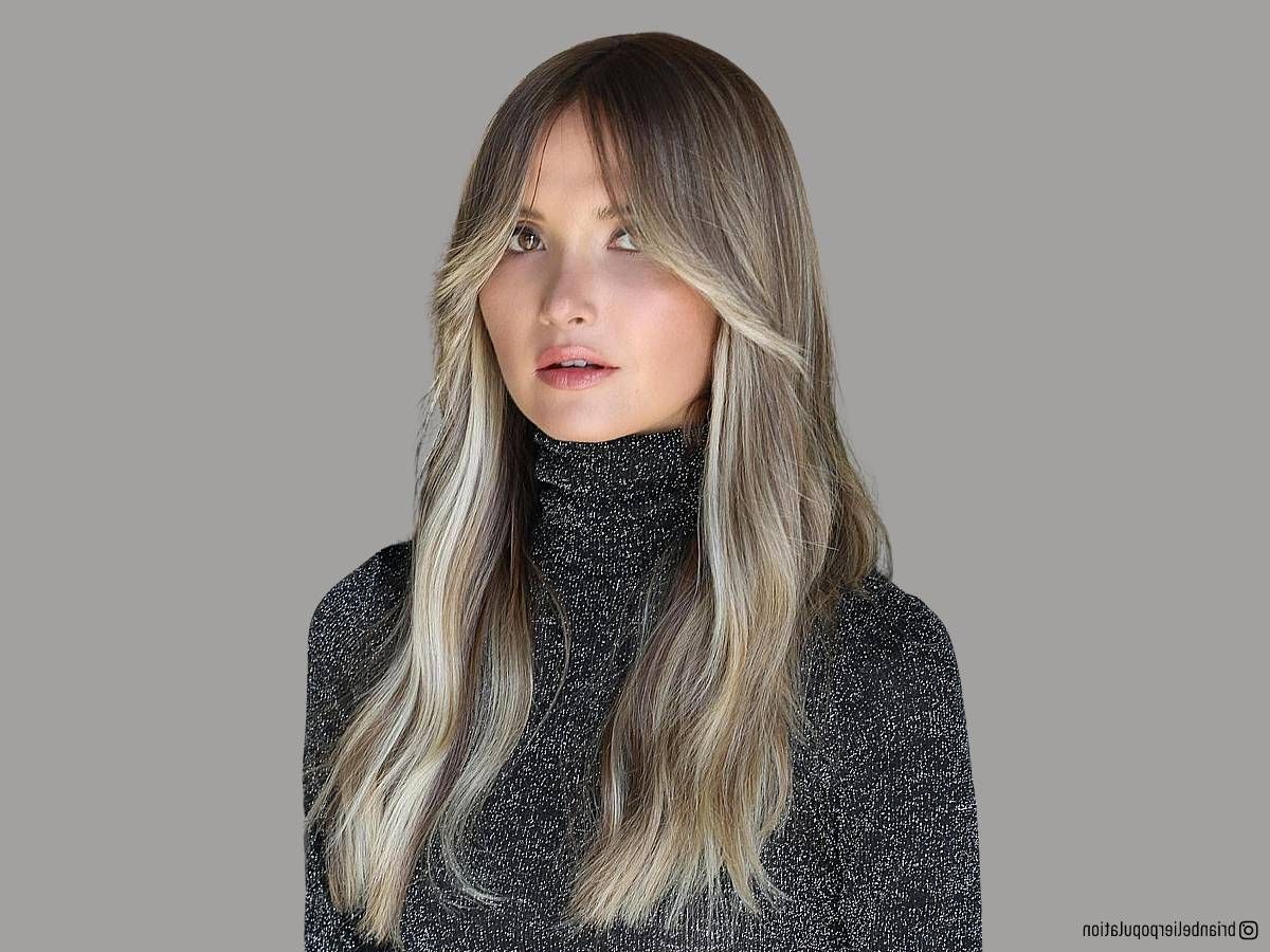 23 Best Ways To Pair Long Curtain Bangs With Straight Hair Regarding Widely Used Straight Blunt Haircut With Long Curtain Bangs (Gallery 7 of 20)